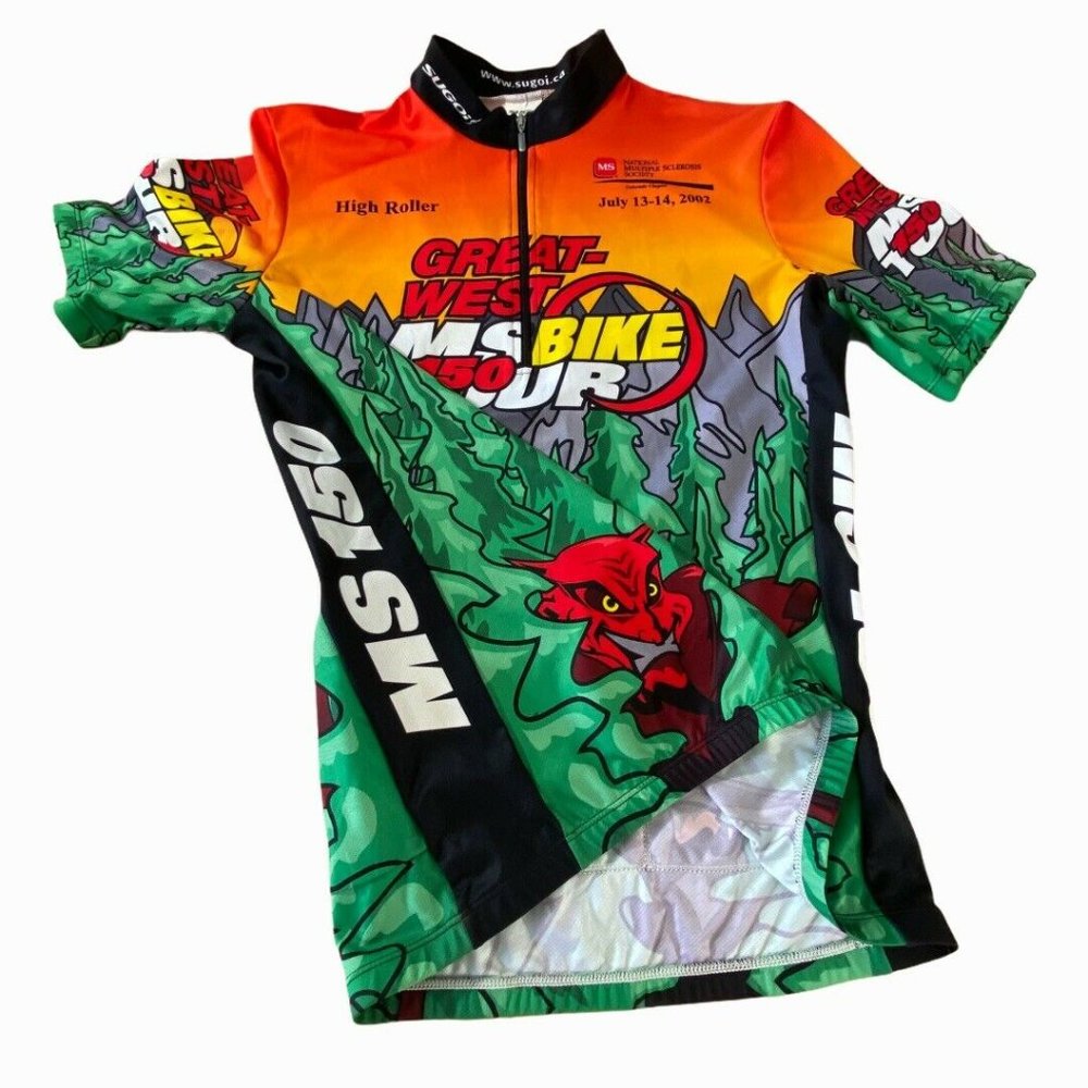 Sugoi Medium Devils Gulch MS Cycle Spin Jersey Zip - Picture 11 of 12